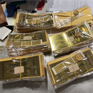 <span class=keywords><strong>Carta</strong></span> Fotografica Metallica in <span class=keywords><strong>Alluminio</strong></span> Argento e Oro per Stampanti a Getto d'Inchiostro, <span class=keywords><strong>Carta</strong></span> Artigianale con Rivestimento in PE, Colore Dorato, Compatibile con Stampa Offset - Product Image 3