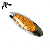 Feux latéraux de camion de fabrication industrielle pour remorque de camion, feux de camion ovales à LED de 6 pouces, lentille transparente, lentille ambrée et multicolore