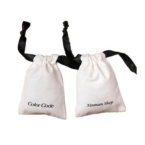 Wholesale Eco Muslin Cotton Gift Packaging Pouch Customized Logo and Size Organic Cotton <b>Drawstring</b> <b>Bag</b> - Product Image 2