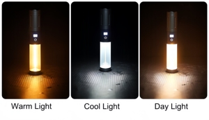 Yumuşak COB taktik LED el feneri şarj edilebilir 5 modu zumlanabilir kamp güç banka Tripod için su geçirmez ayarlanabilir parlaklık - Product Image 5