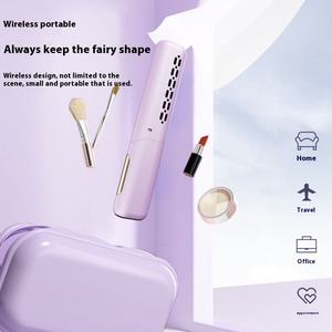 Mini Piastra per <span class=keywords><strong>Capelli</strong></span> e Pettine Arricciacapelli Portatile Senza Fili a Doppio Uso da Viaggio con Piastra in Ceramica, Alimentazione USB e Nuovo Display LCD per Uso Domestico - Product Image 3