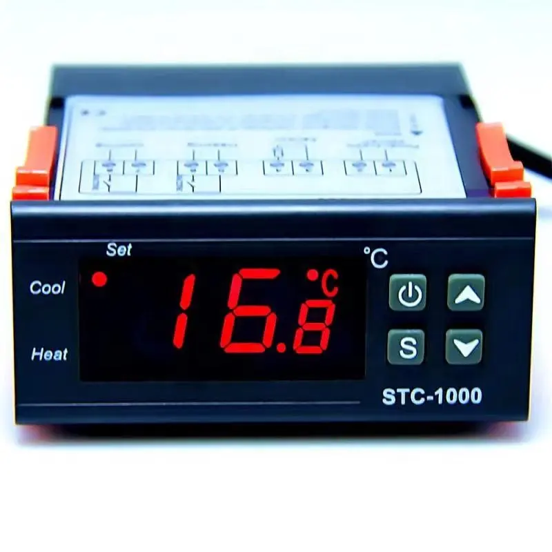 Fabrieksleverancier Incubator Temperatuurregelaar Stc-1000 Digitale Temperatuurregelaar Thermostaat