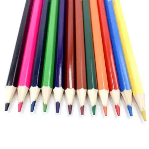 स्कूल नोटबुक थोक स्कूल स्टेशनरी लकड़ी कलाकार लकड़ी के रंगीन ड्राइंग पेंसिल सेट रंगीन पेन