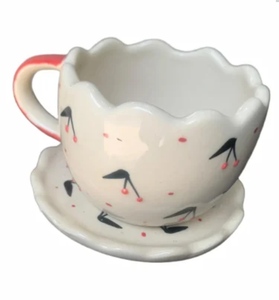 Tasse à café en céramique artisanale de qualité supérieure avec poignée confortable pour la maison, le bureau, le café et la restauration - En vente - Product Image 5