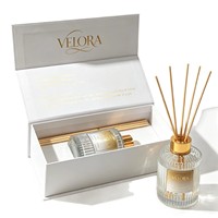 Yave 150ml Diffuseur de parfum d'ambiance de luxe avec bâtonnets, coffret cadeau -02, sans fumée, sans alcool, huile essentielle parfumée pour intérieur