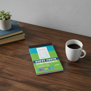 Blocco di Ricevute Personalizzato Senza Carta Carbonica 87x140mm 50 Fogli/Blocco Jinzhongchuang Bianco/Blu Stampa Logo Disponibile - Product Image 1