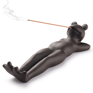 Kurbağa tütsü sopa tutucu mor kum tütsü brülör tütsü tutucu meditasyon için Sticks için, Yoga, ev, ofis dekor - Product Image 2