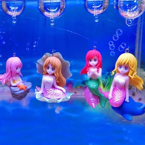 Decoração de Aquário em Plástico com Tema de Sereia, Acessórios para Aquário, Figurinha para Tanque de Peixes - Product Image 4