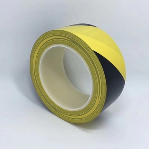 Màu Đen Và Màu Vàng <span class=keywords><strong>PVC</strong></span> Nguy Hiểm Cảnh Báo An Toàn Sọc Dòng Tầng Đánh Dấu Băng 48Mm Chiều Rộng Duy Nhất Hai Mặt Dính Vinyl An Toàn Băng - Product Image 2
