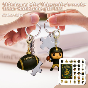 Colgante acrílico de los UCF Knights para árbol de Navidad, adorno redondo colgante, regalo de decoración festiva - Product Image 4