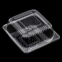 Contenant Alimentaire Jetable en Plastique Transparent de Gros de Chine, Emballage Coque pour Dessert