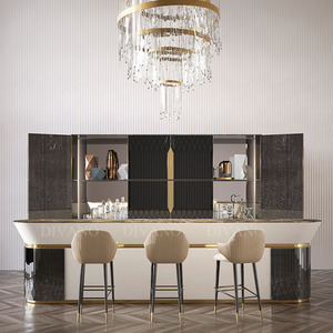 Luxury Design Stainless Steel Leather <b>High</b> Bar <b>Stool</b> Chair Armrest Gold Metal Leg Bar <b>Stool</b> Chairs CC-BC-01-Diva <b>Stool</b> H-L Gold - Product Image 2