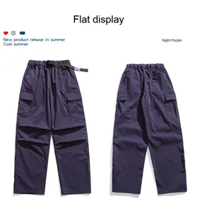 <span class=keywords><strong>Pantaloni</strong></span> <span class=keywords><strong>Cargo</strong></span> Casual stile High Street da <span class=keywords><strong>uomo</strong></span> <span class=keywords><strong>pantaloni</strong></span> Pocket Multi-Pocket <span class=keywords><strong>pantaloni</strong></span> da Jogger larghi a gamba dritta con disegno da paracadutista personalizzato - Product Image 3