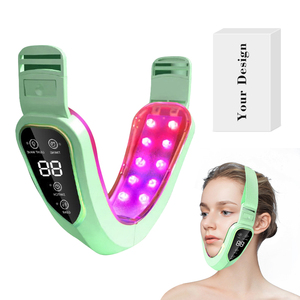 Correa Reafirmante Facial Recargable en Forma de V, Reductor de Papada, Masajeador de Belleza, Cinturón de Estiramiento Facial para Spa en Casa - Product Image 1