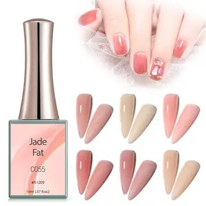 51209a Canni Nieuwe 16Ml Jade Vet Jelly 6 Kleuren Naakt Roze Serie Nagels Uv/Led Soak Off Nail gel Polish Semi-Permanente Nagellak