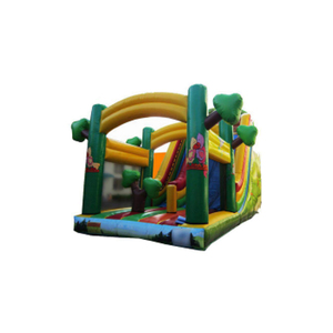 Château gonflable avec toboggan, toboggans aquatiques en plastique écologique, toboggans de piscine, barres parallèles rebondissantes, jeux d'intérieur, plus de 100 joueurs - Product Image 4