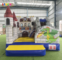 Langko Gonflables Hupfburg Dmuchany Zamek Castel Gonflabil Dragon Bounce House avec toboggan