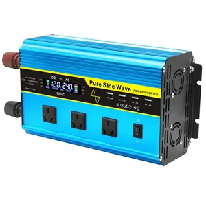 Inverter tenaga surya Grid Tie MPPT 1000W, Inverter daya mikro gelombang sinus murni, Inverter daya Input PV 12V/24V Output 220V sistem rumah Panel surya