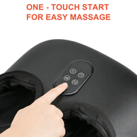 Masseur de pieds Shiatsu avec compression d'air, chaleur, vibration et pétrissage pour le soulagement de la douleur de la fasciite plantaire et de la neuropathie, vente en gros OEM