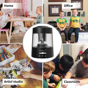 Electric Pencil Sharpeners Battery Operated Portable Small Battery Powered Kids Black-Coarse Sharpener-Battery/Insertion