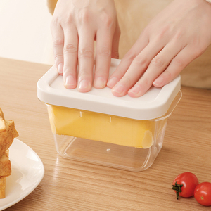 Frozen Butter <strong>Cube</strong> Cutting Machine Plastic Molding Tool Cheese Slice Crisper Storage for Refrigerator Cheese Dishes <strong>Plates</strong> - Product Image 2