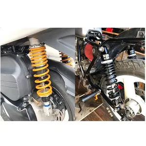Amortisseur arrière universel réglable en aluminium et acier pour moto, ressort 8 mm, 305/325/345 mm/320/340/360 mm, protection contre les chutes - Product Image 6