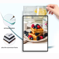 Cajas de luz ultrafinas de alto brillo montadas en la pared interior súper grandes de 60x120cm, póster de menú para hoteles y restaurantes