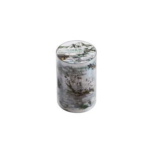 1 Rouleau de Ruban Adhésif Série Forêt Enneigée, Autocollants en Boucle pour Décoration DIY, Thème Paysage Hivernal - Product Image 5