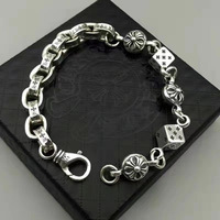 Bracelet unisexe tendance style Crocs, motif lettres vintage, dés, scouts, croix florale, design floral intégral, strass dorés