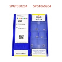 Plaquettes de foret en carbure de tungstène ZCC.CT WCMX030208 SPGT050204, plaquettes de foret en U WCMX040208 WCMX06T308 SPGT060204 pour l'usinage des trous