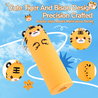 Porte-clés unique mignon petit animal 5000mAh Power Bank USB a Type C PVC chargeur Portable pour extérieur d'urgence dessin animé Power Bank