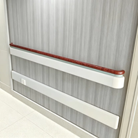 Barrière anti-collision médicale LS-818 pour hôpital, main courante antibactérienne ignifuge, garde-corps mural modulaire, couleur personnalisée