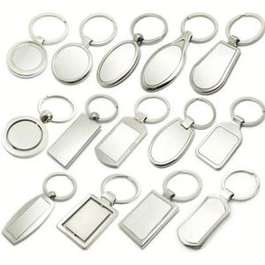 Porte-clés de haute qualité en acier inoxydable, porte-clés vierge pour sublimation avec logo personnalisé - Product Image 1