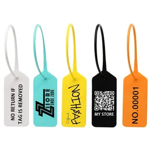 Verified Red Plastic Hang Tag Print Luxurious Seal Zip Tags For Clothes Tshirt Shoe