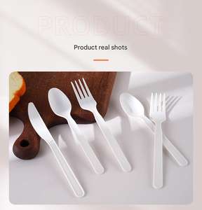 ช้อนซุปแบบใช้แล้วทิ้ง ผลิตจาก PLA ย่อยสลายได้ เป็นมิตรกับสิ่งแวดล้อม สำหรับร้านอาหาร โรงแรม  พร้อมโลโก้สั่งทำได้ - Product Image 5