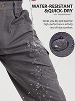Pantalon de travail pour homme, durable, imperméable, léger, tactique, pour la randonnée en plein air, 65% polyester, 35% coton, poches cargo, lavable en machine