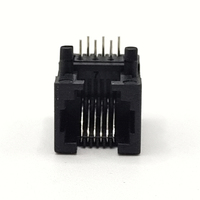 Connecteur modulaire RJ45 mâle/femelle pour connexions PCB et filaires, connecteur Ethernet 6 broches