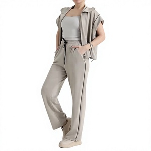 New Style Autumn Custom Logo Plus Size Maternity Eco-Friendly Breathable Quick Dry 2-in-1 Fleece Women Tracksuit Outfit <b>Sports</b> - Product Image 1