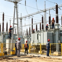 Casque de sécurité électrique moyenne et haute tension en ABS isolant pour postes de transformation et distribution d'énergie, personnalisable