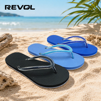 Sandales d'été personnalisées BSCI en PVC pour femmes, tongs antidérapantes en PE pour la plage