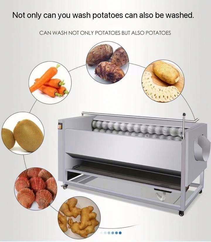 Vegetables and Fruits Automatic Commercial Potato Ginger, Lotus, Papaya ...