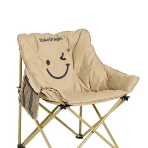 Silla Plegable de Acero Inoxidable para Exteriores, Silla Luna Elevada, Reclinable Portátil de Algodón, Ecológica y Duradera - Product Image 1