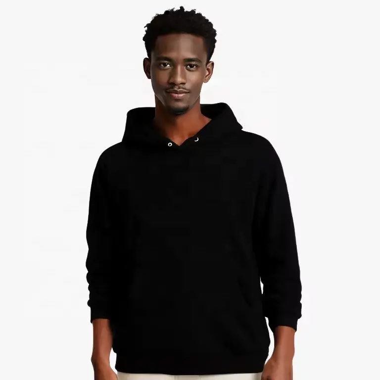 Großhandel hochwertige Unisex Herren Hoodies günstig schlicht 80% Baumwolle 20% Polyester grundlegende Hoodies französisches Terrier individueller Hoodie