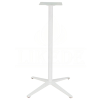Pièces de base de table à barre à 4 pieds en aluminium thermolaqué, diamètre 70 cm