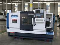 Mini tour CNC horizontal CAK6150V robuste avec banc en fonte et commande FANUC