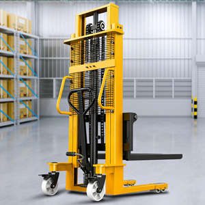 NEW <b>Manual</b> Pallet Stacker 1-3 Ton 1600mm Lifting Height Outdoor Use Hand Handling Equipment Hand Hydraulic <b>Forklift</b> - Product Image 5