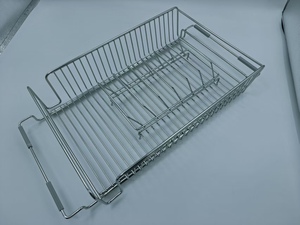 Étagère d'angle ajustable pour <span class=keywords><strong>cuisine</strong></span>, panier en treillis métallique pour évier, égouttoir à vaisselle coulissant, tiroir de rangement pour épices/aliments, unité de rangement métallique - Product Image 5