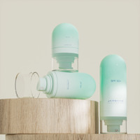 Flacon pulvérisateur sans air de haute qualité personnalisé de 15 ml, 30 ml, 50 ml, vide, en PP et ABS, pour emballages cosmétiques et soins de la peau