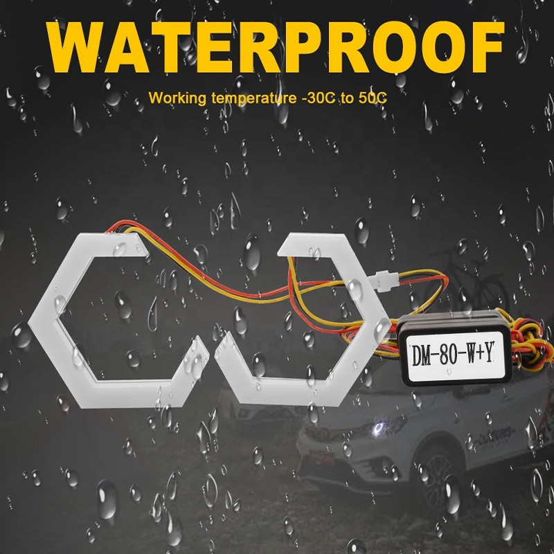 12v led lights dual colour amber and white