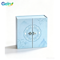 Boîte-cadeau blanche portable haut de gamme minimaliste avec doublure en éponge, boîte en carton simple pour l'emballage de mariage